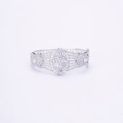Elegant CZ Kada Bracelet - Dazzling Wrist Accessory - Opal Touch