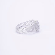 Elegant CZ Kada Bracelet - Dazzling Wrist Accessory - Opal Touch