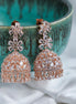 Jhumka - Cubic ZIrconia Rosegold Jhumka - Opal Touch