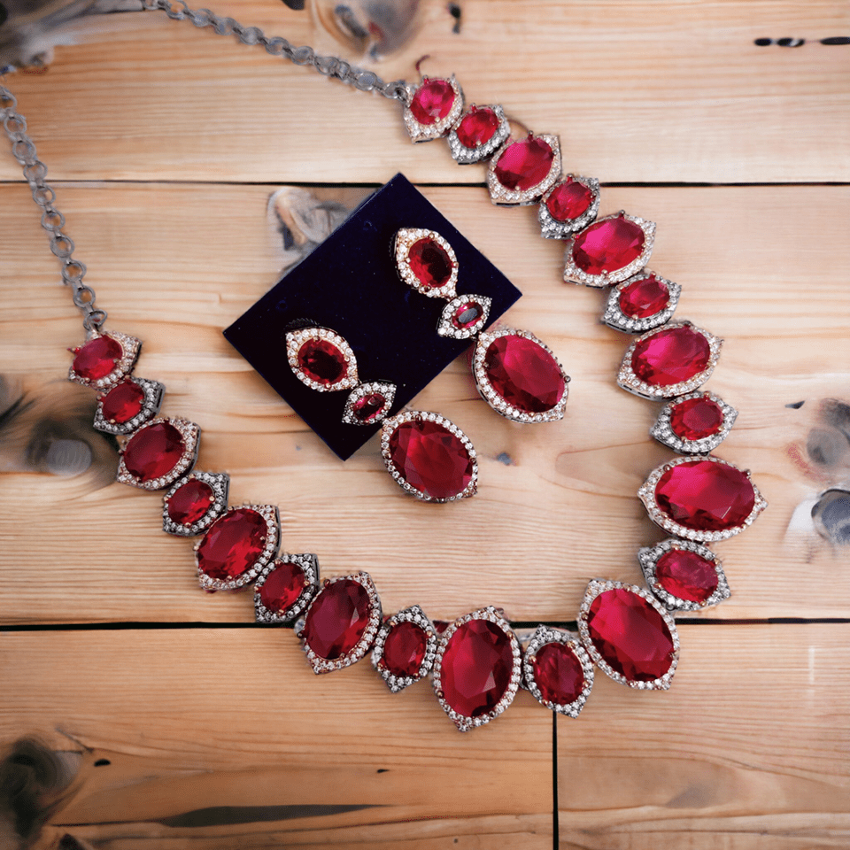 Opal Touch - Cyan Serenity Necklace in Black Plated - Necklace