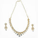 Necklace - Cz Elegance Gold Plated Necklace - Opal Touch