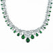 Necklace - Cz Elegance Rhodium Necklace - Opal Touch