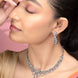 Necklace - Cz Elegance Rhodium Necklace - Opal Touch