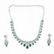 Necklace - Cz Elegance Rhodium Necklace - Opal Touch