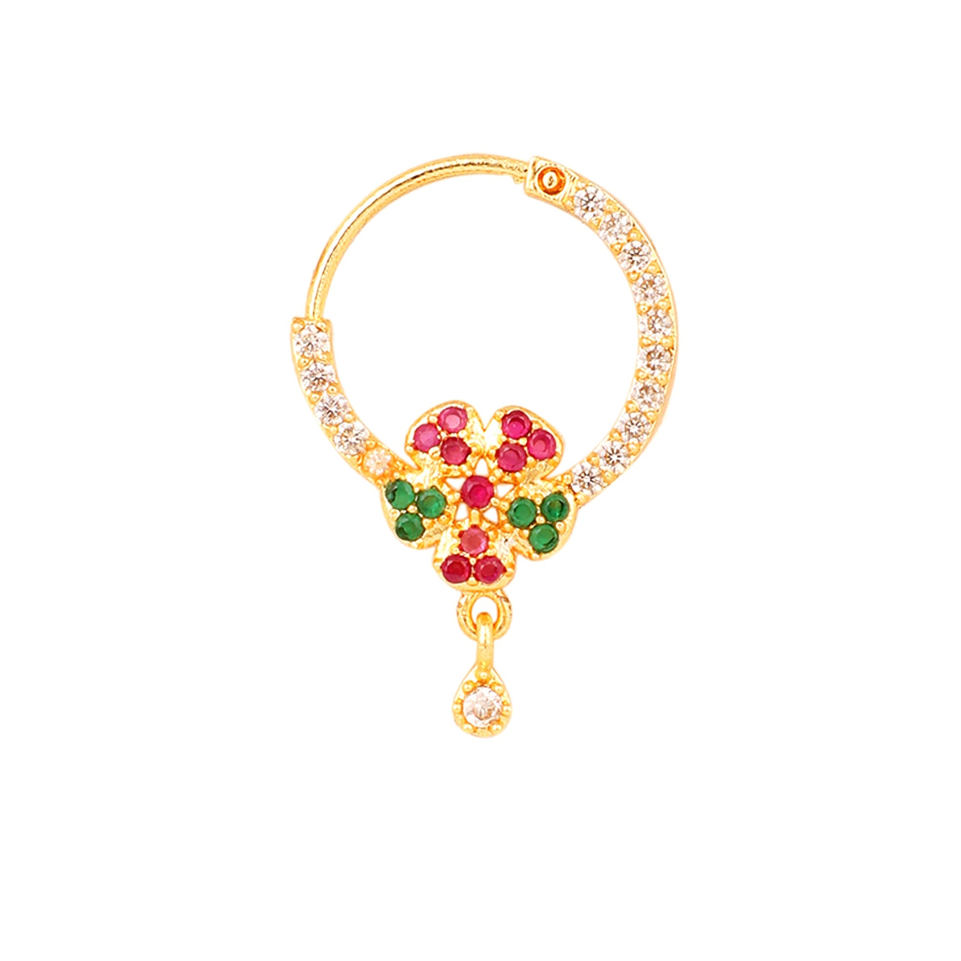 Opal Touch - CZ Enamel Nose Pin - Nose pin