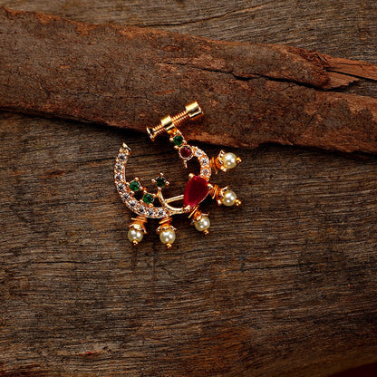 Opal Touch - CZ Floral Nose Pin - Nose pin