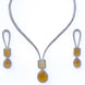 Necklace - CZ Glorious Rhodium Necklace - Opal Touch
