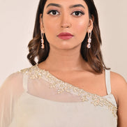 Necklace - CZ Glorious Rose Gold Necklace - Opal Touch