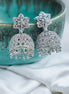 Jhumka - CZ Star Rhodium Jhumka - Opal Touch