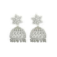 Jhumka - CZ Star Rhodium Jhumka - Opal Touch