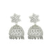 Jhumka - CZ Star Rhodium Jhumka - Opal Touch