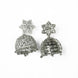 Jhumka - CZ Star Rhodium Jhumka - Opal Touch
