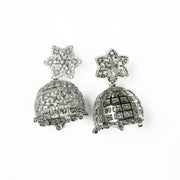 Jhumka - CZ Star Rhodium Jhumka - Opal Touch