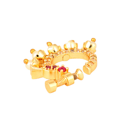 Opal Touch - CZ Studded Nose Pin - Nose pin