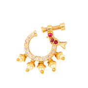 Opal Touch - CZ Studded Nose Pin - Nose pin