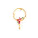 Opal Touch - CZ Triple Tone Nose Pin - Nose pin