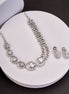 Necklace - Daisy Royale Rhodium Necklace - Opal Touch