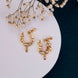 Nose Pin - Dazzling Bird - Shaped Gold Plated Combo Nose Pin - Opal Touch