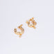 Nose Pin - Dazzling Bird - Shaped Gold Plated Combo Nose Pin - Opal Touch