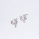 Nose Pin - Dazzling Bird - Shaped Rhodium Plated Combo Nose Pin - Opal Touch