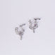 Nose Pin - Dazzling Bird - Shaped Rhodium Plated Combo Nose Pin - Opal Touch