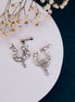 Nose Pin - Dazzling Bird - Shaped Rhodium Plated Combo Nose Pin - Opal Touch