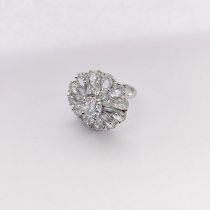 Opal Touch - Dazzling Dream Rhodium Ring - Ring