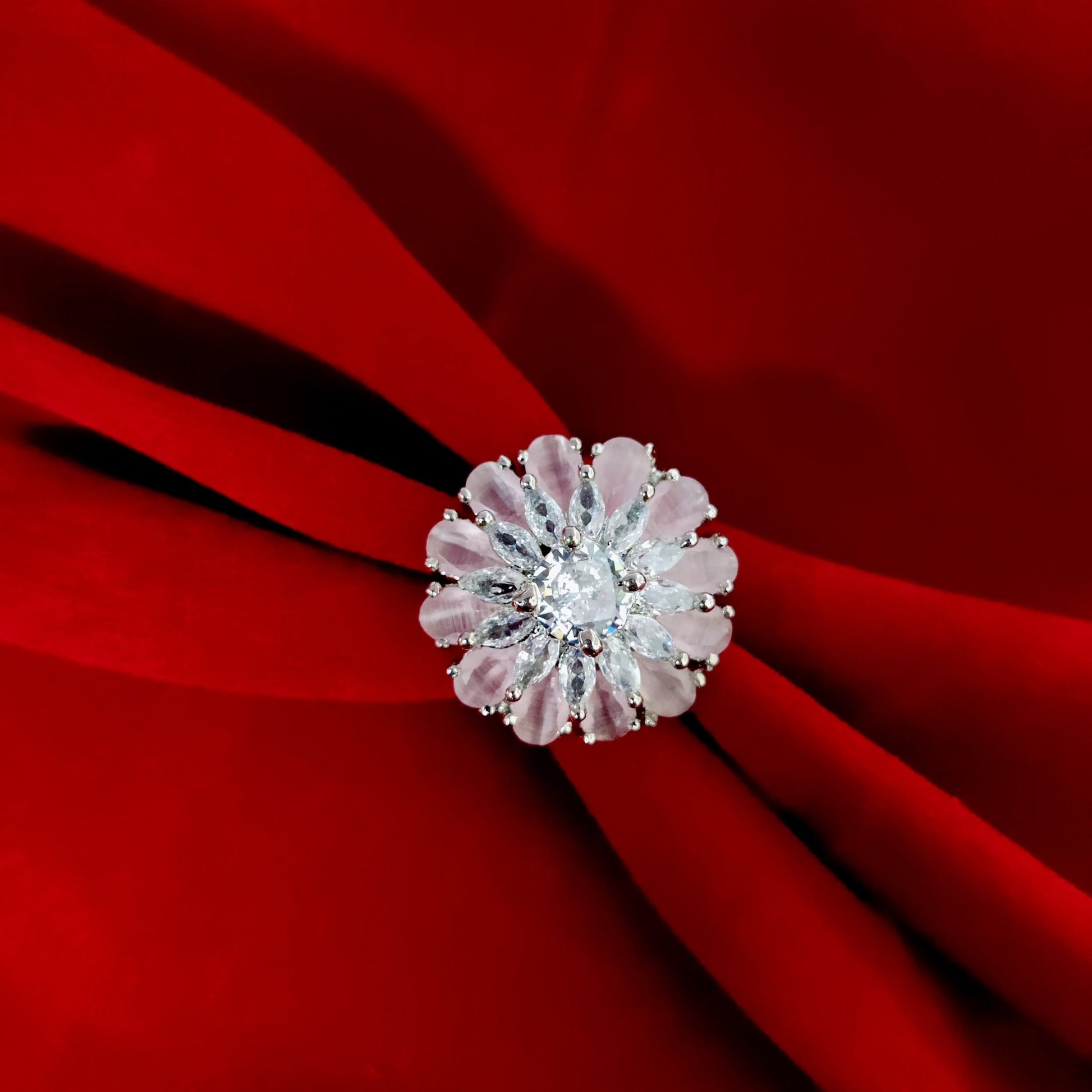 Opal Touch - Dazzling Dream Rhodium Ring - Ring