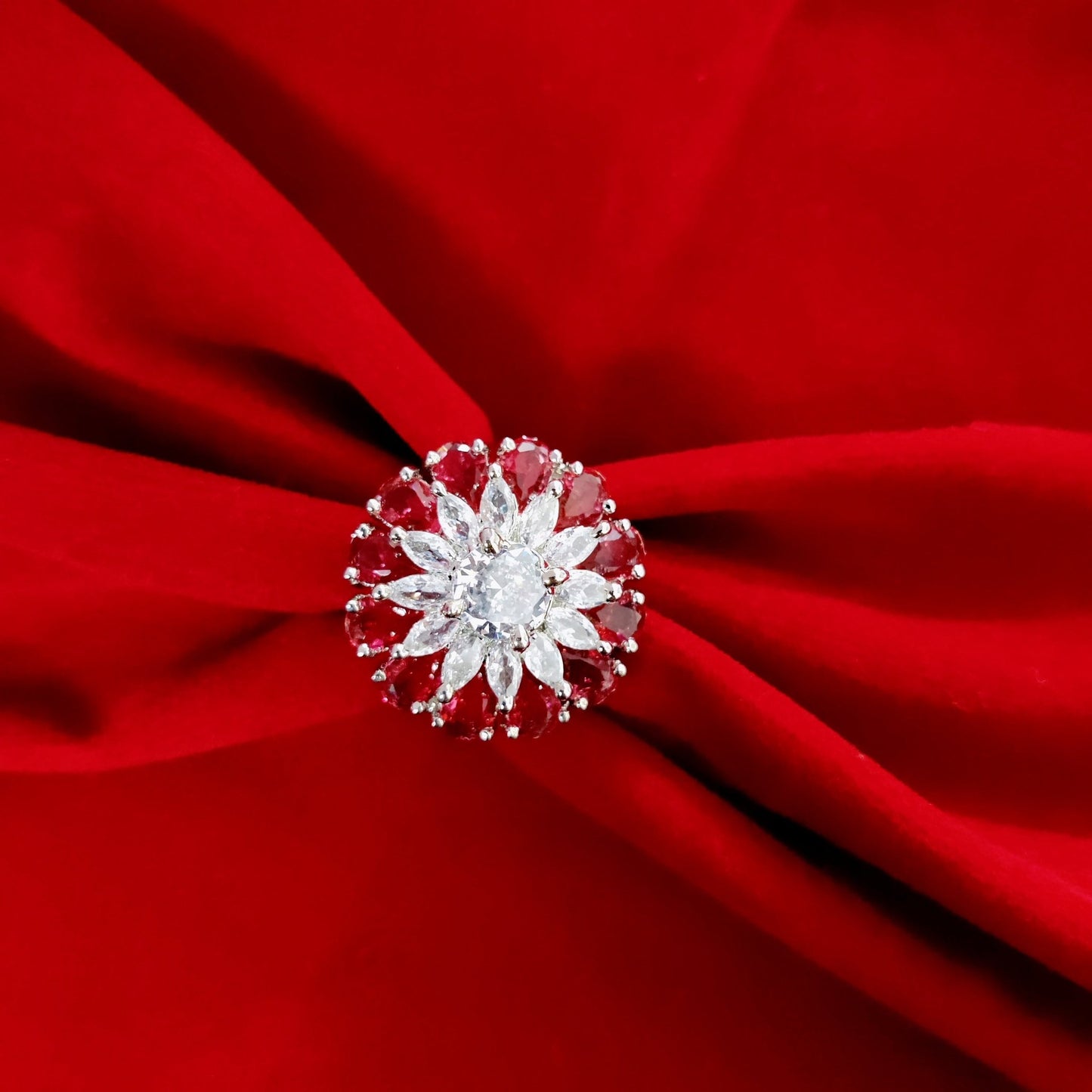 Opal Touch - Dazzling Dream Rhodium Ring - Ring