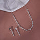 Necklace - Dazzling Glacier Rhodium Plated Necklace Set - Opal Touch
