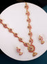 Necklace - Dazzling Peacock Gold Plated Necklace Set - Opal Touch
