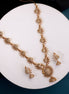 Necklace - Dazzling Peacock Matte Black Plated Necklace Set - Opal Touch