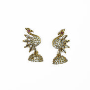 Necklace - Dazzling Peacock Matte Black Plated Necklace Set - Opal Touch