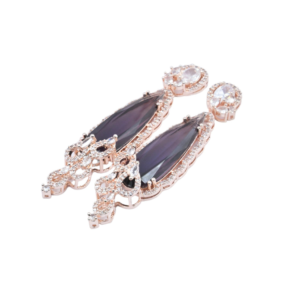 Earrings - Dazzling Twilight Drops Earrings - Opal Touch