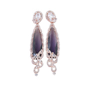 Earrings - Dazzling Twilight Drops Earrings - Opal Touch