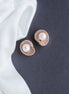Studs - Delicate Moti White Rose Gold Studs - Opal Touch
