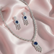 Delicate Rhodium Necklace - Opal Touch