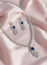 Delicate Rhodium Necklace - Opal Touch