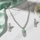 Delicate Rhodium Necklace - Opal Touch