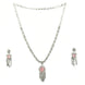 Delicate Rhodium Necklace - Opal Touch