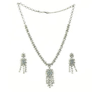 Delicate Rhodium Necklace - Opal Touch