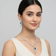 Delicate Rhodium Necklace - Opal Touch