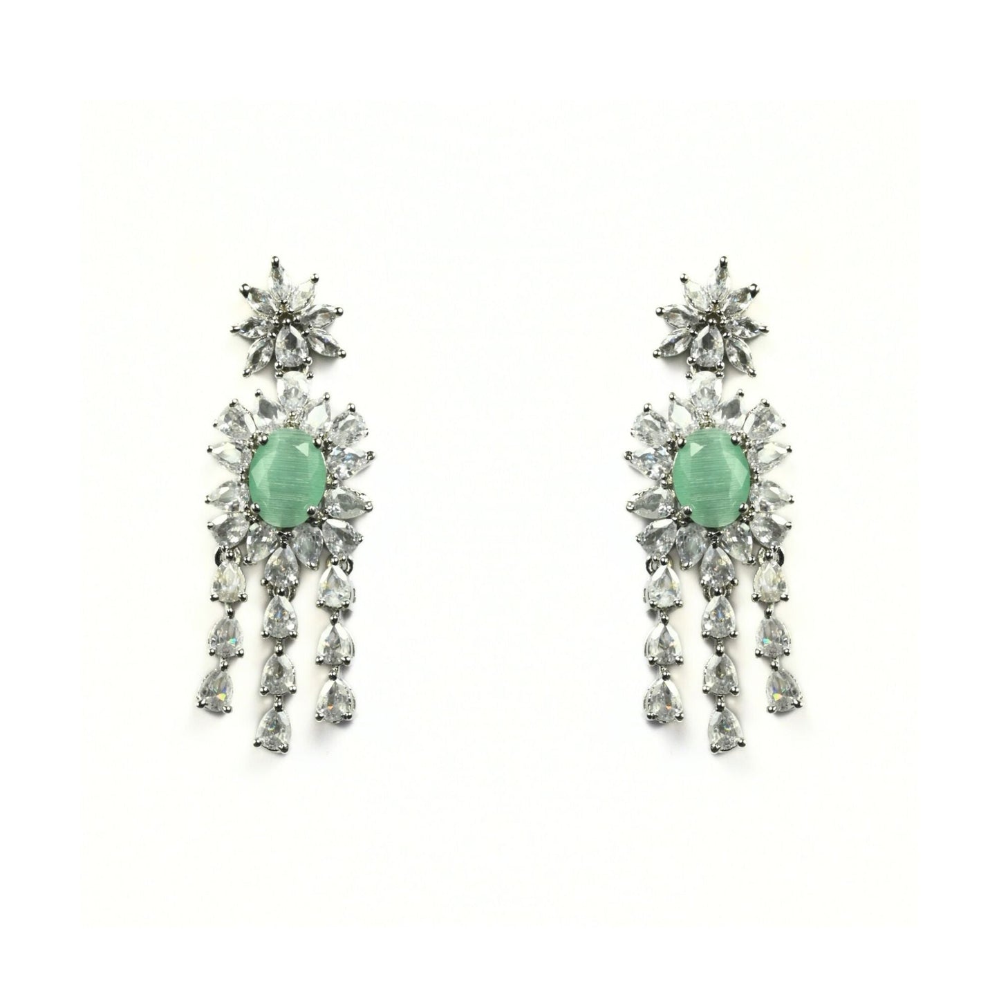 Delicate Rhodium Necklace - Opal Touch