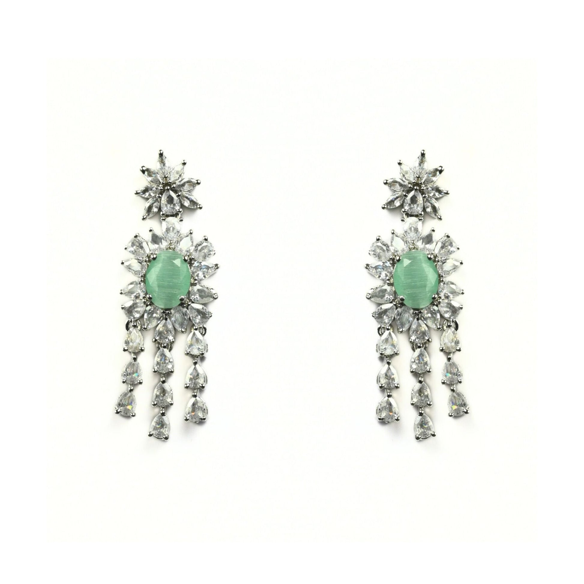 Delicate Rhodium Necklace - Opal Touch