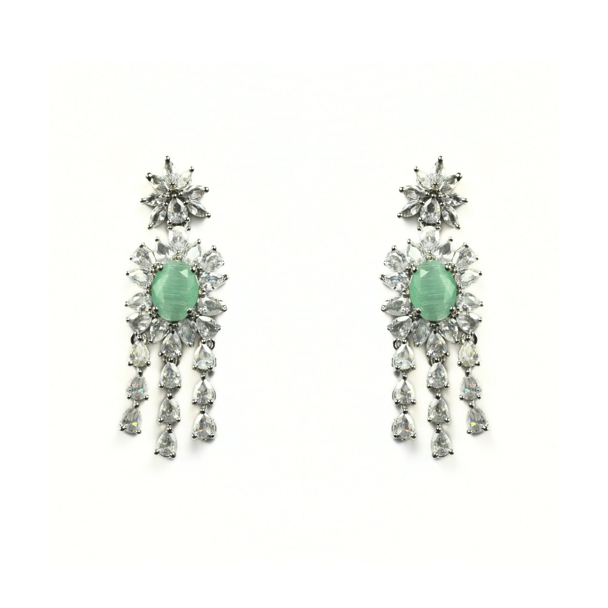 Delicate Rhodium Necklace - Opal Touch