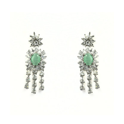 Delicate Rhodium Necklace - Opal Touch