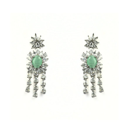 Delicate Rhodium Necklace - Opal Touch