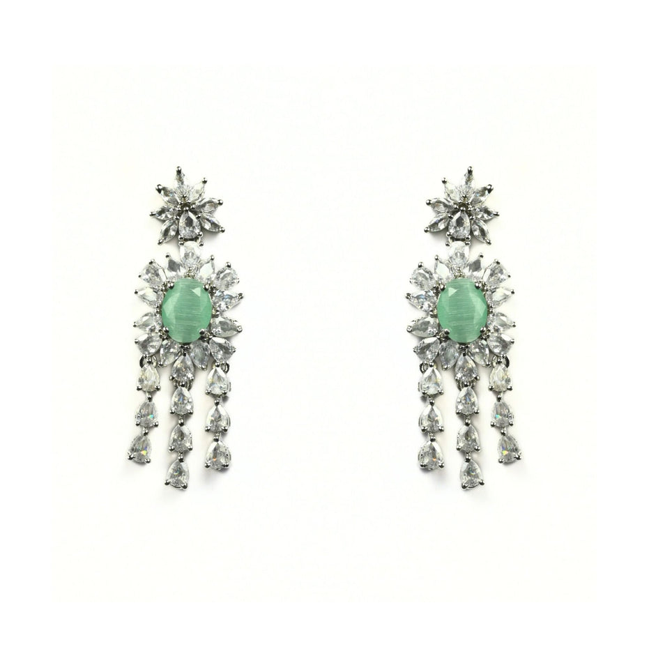 Delicate Rhodium Necklace - Opal Touch
