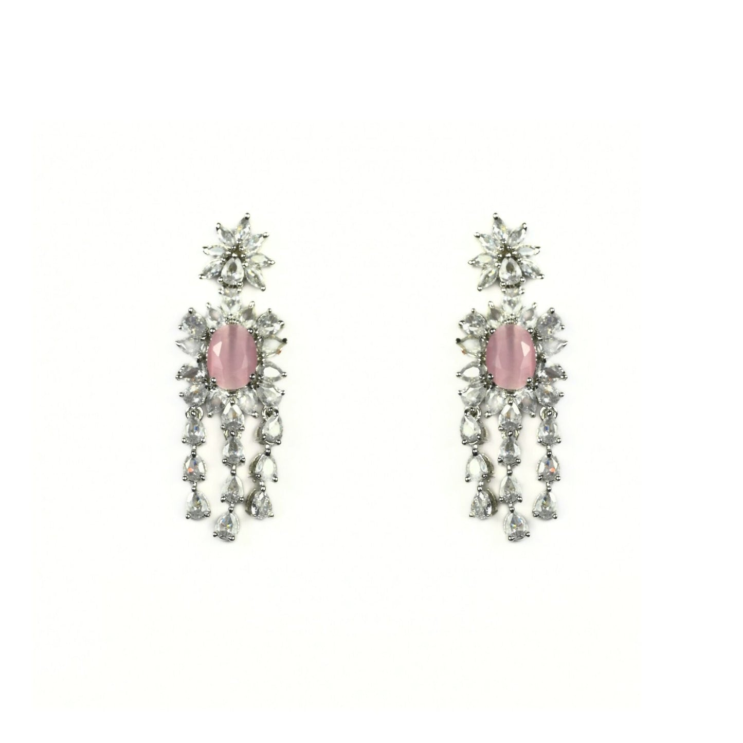 Delicate Rhodium Necklace - Opal Touch