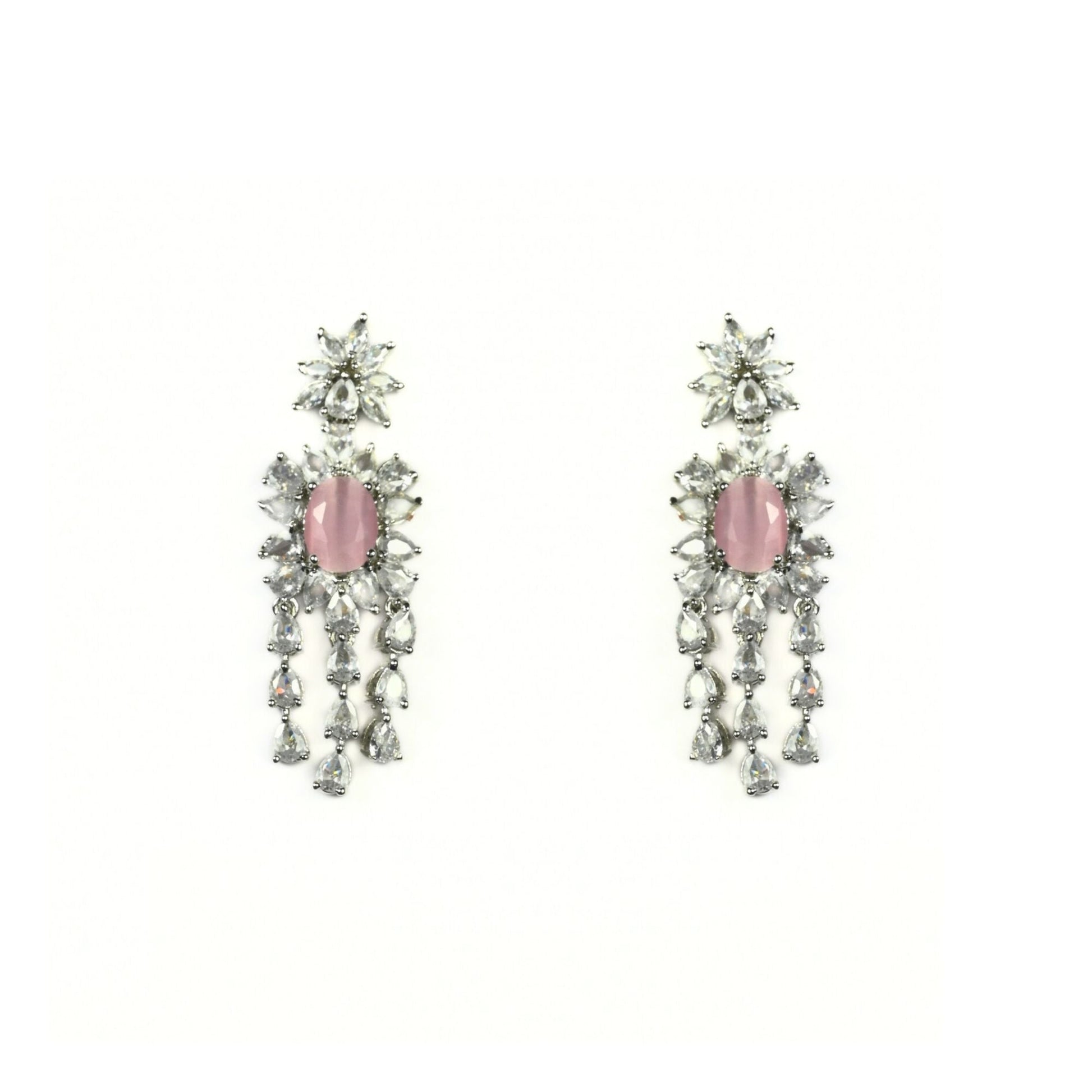 Delicate Rhodium Necklace - Opal Touch